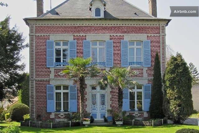 The facade of La Sucrerie, a characterful 19th-century house in Chavenay